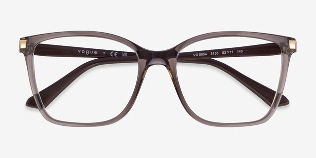 Vogue Eyewear VO5654 Brown Eco-friendlyEyeglass Frames from EyeBuyDirect, Closed View