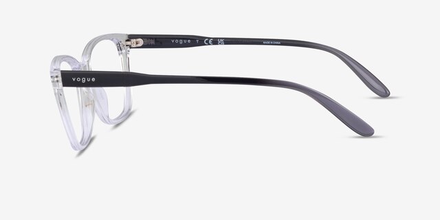 Vogue Eyewear VO5518 Polished Clear PlasticEyeglass Frames from EyeBuyDirect, Side View