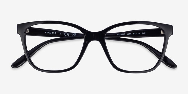 Vogue Eyewear VO5518 Black PlasticEyeglass Frames from EyeBuyDirect, Closed View