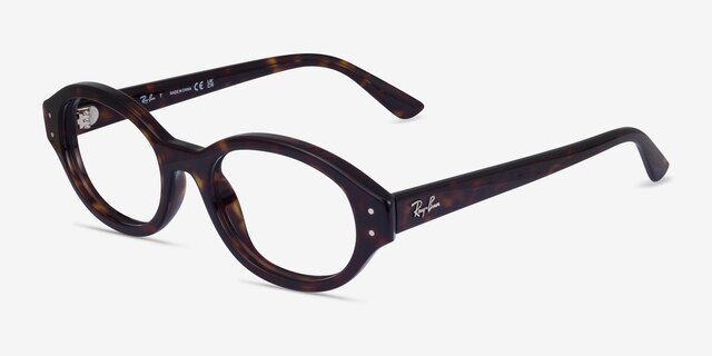 Ray-Ban RB7257 Shilo Tortoise Eco-friendlyEyeglass Frames from EyeBuyDirect, Angle View