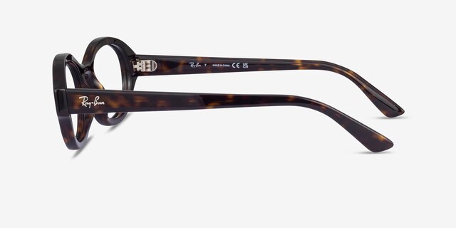 Ray-Ban RB7257 Shilo Tortoise Eco-friendlyEyeglass Frames from EyeBuyDirect, Side View