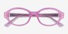 Ray-Ban RB7257 Shilo Pink Eco-friendlyEyeglass Frames from EyeBuyDirect, Closed View