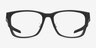 Oakley Paracord Rx Satin Black PlasticEyeglass Frames from EyeBuyDirect, Front View