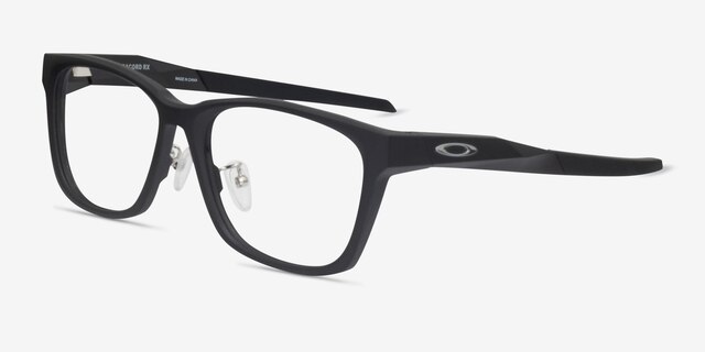 Oakley Paracord Rx Satin Black PlasticEyeglass Frames from EyeBuyDirect, Angle View