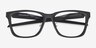 Oakley Paracord Rx Satin Black PlasticEyeglass Frames from EyeBuyDirect, Closed View