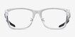 Oakley Paracord RX Polished Clear PlasticEyeglass Frames from EyeBuyDirect, Front View