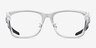 Oakley Paracord Rx Polished Clear PlasticEyeglass Frames from EyeBuyDirect, Front View