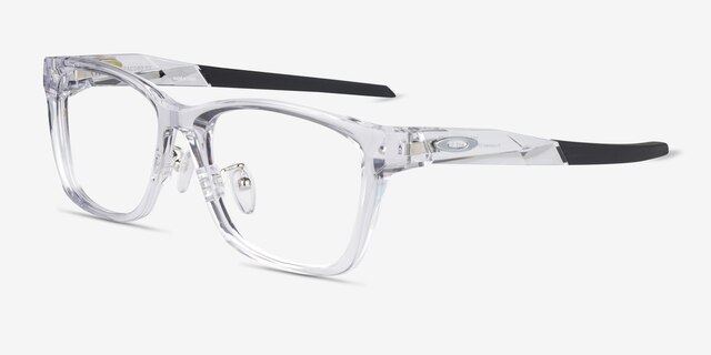 Oakley Paracord Rx Polished Clear PlasticEyeglass Frames from EyeBuyDirect, Angle View