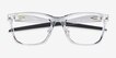Oakley Paracord RX Polished Clear PlasticEyeglass Frames from EyeBuyDirect, Closed View