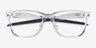 Oakley Paracord Rx Polished Clear PlasticEyeglass Frames from EyeBuyDirect, Closed View
