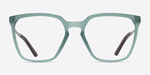Oakley Bmng Sq Matte Trans Pacific Eco-friendlyEyeglass Frames from EyeBuyDirect, Front View