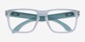 Oakley Holbrook Rx Matte Clear PlasticEyeglass Frames from EyeBuyDirect, Closed View