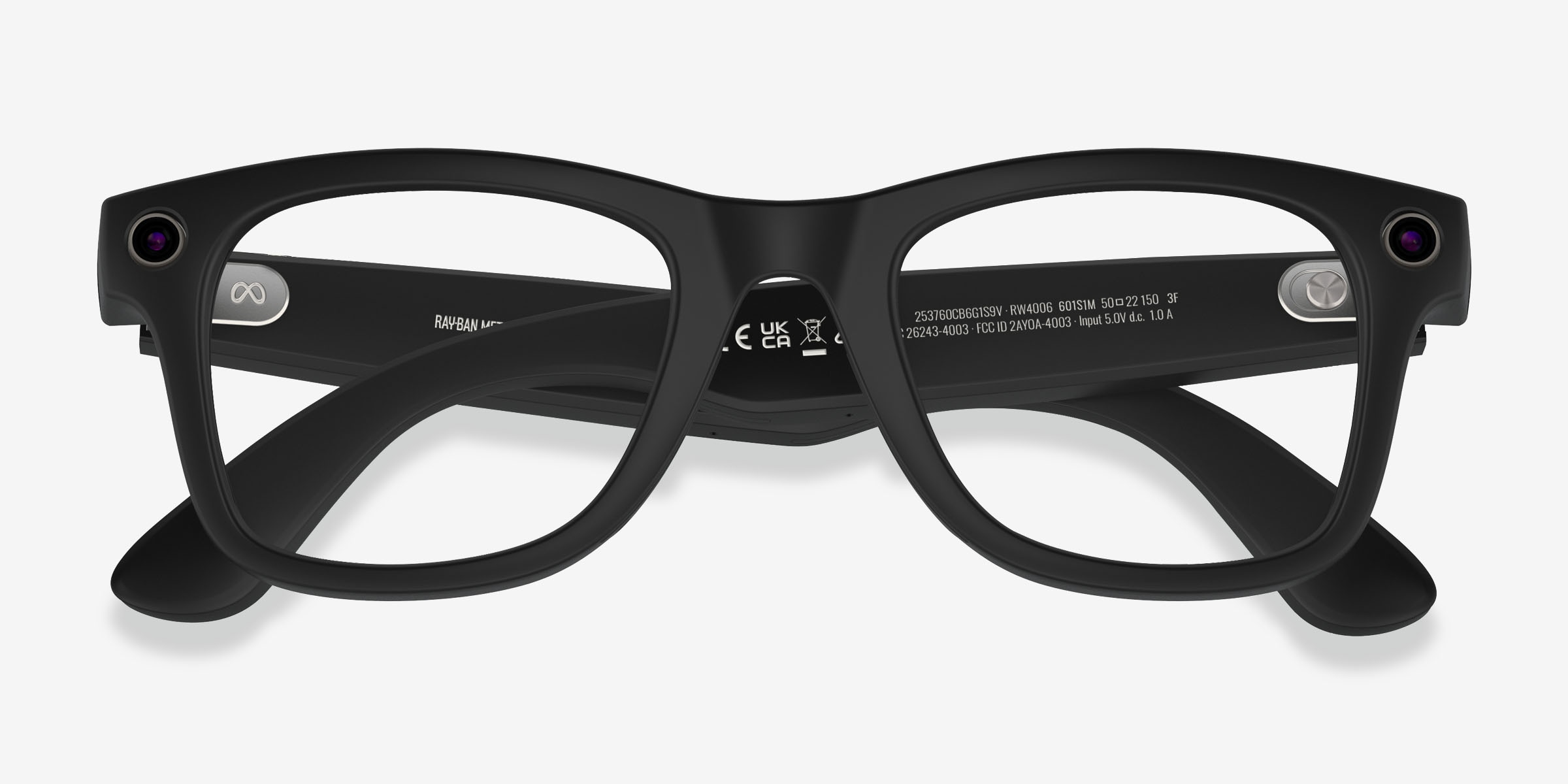Reyページ Ray-Ban Meta Wayfarer - Square Polished Black Frame