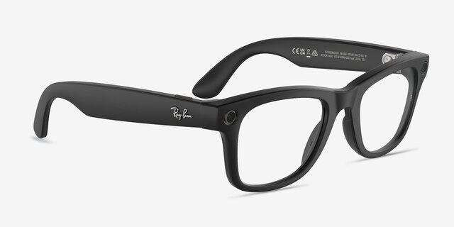 Ray-Ban Meta Wayfarer Matte Black Plastic from EyeBuyDirect
