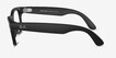 Ray-Ban Meta (Gen 1) Wayfarer Black Plastic from EyeBuyDirect, Side View