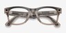 Ray-Ban Meta Wayfarer Shiny Warm Stone Plastic from EyeBuyDirect, Closed View