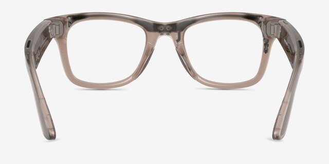 Ray-Ban Meta Wayfarer Shiny Warm Stone Plastic from EyeBuyDirect