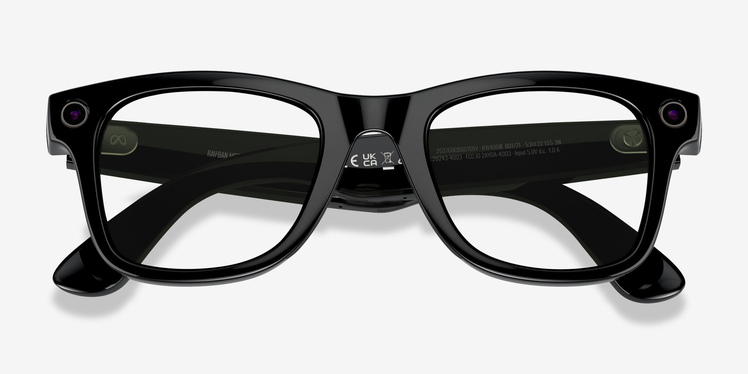 Ray-Ban Meta Wayfarer (Gen 1) - Square Black Frame | Eyebuydirect