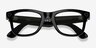Ray-Ban Meta Wayfarer Shiny Black Plastic from EyeBuyDirect, Closed View