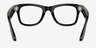 Ray-Ban Meta Wayfarer Shiny Black Plastic from EyeBuyDirect