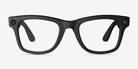 Ray-Ban Meta Wayfarer (Gen 1) Matte Black Plastic from EyeBuyDirect, Front View