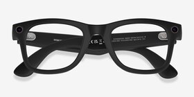 Ray-Ban Meta Wayfarer (Gen 1) Matte Black Plastic from EyeBuyDirect, Closed View