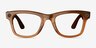 Ray-Ban Meta Wayfarer Shiny Caramel Plastic from EyeBuyDirect, Front View