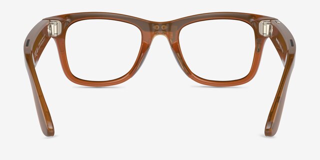 Ray-Ban Meta Wayfarer Shiny Caramel Plastic from EyeBuyDirect