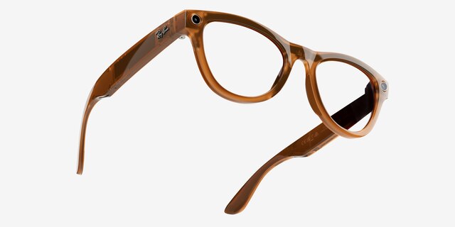 Ray-Ban Meta Wayfarer Shiny Caramel Plastic from EyeBuyDirect