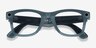 Ray-Ban Meta Wayfarer Matte Jeans Plastic from EyeBuyDirect, Closed View