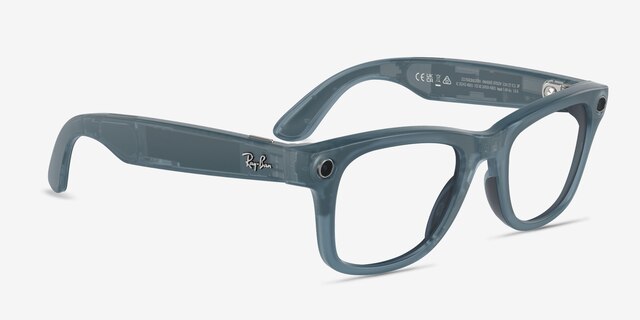 Ray-Ban Meta Wayfarer Matte Jeans Plastic from EyeBuyDirect