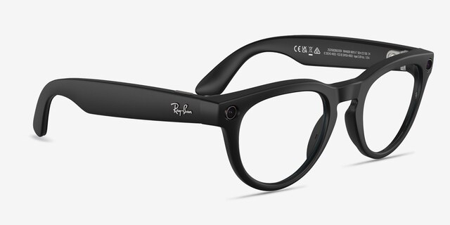 Ray-Ban Meta Headliner Satin Black Plastic from EyeBuyDirect