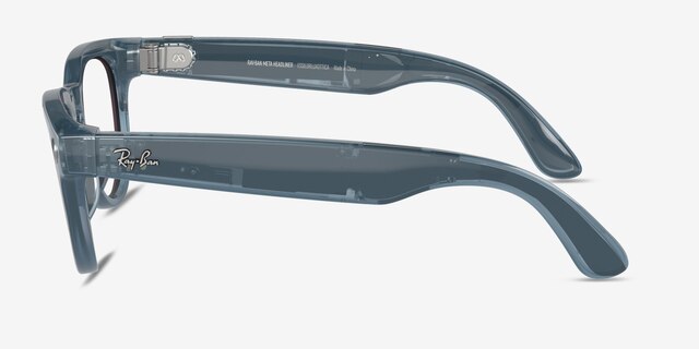 Ray-Ban Meta Headliner Shiny Jeans Plastic from EyeBuyDirect, Side View
