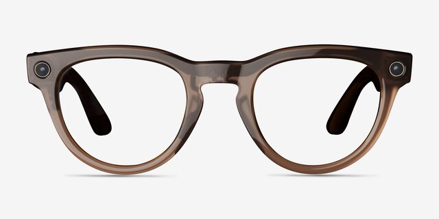 Ray-Ban Meta Headliner Shiny Warm Stone Plastic from EyeBuyDirect, Front View