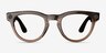Ray-Ban Meta Headliner Shiny Warm Stone Plastic from EyeBuyDirect, Front View