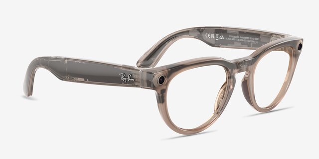 Ray-Ban Meta Headliner Shiny Warm Stone Plastic from EyeBuyDirect