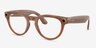 Ray-Ban Meta Headliner Shiny Caramel Plastic from EyeBuyDirect, Angle View