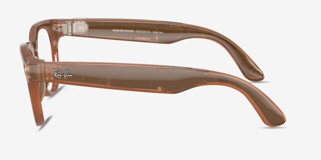 Ray-Ban Meta Headliner Shiny Caramel Plastic from EyeBuyDirect, Side View
