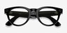 Ray-Ban Meta Headliner Low Bridge Fit Sleek Black Plastic from EyeBuyDirect, Closed View