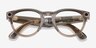 Ray-Ban Meta Headliner Low Bridge Fit Shiny Warm Stone Plastic from EyeBuyDirect, Closed View