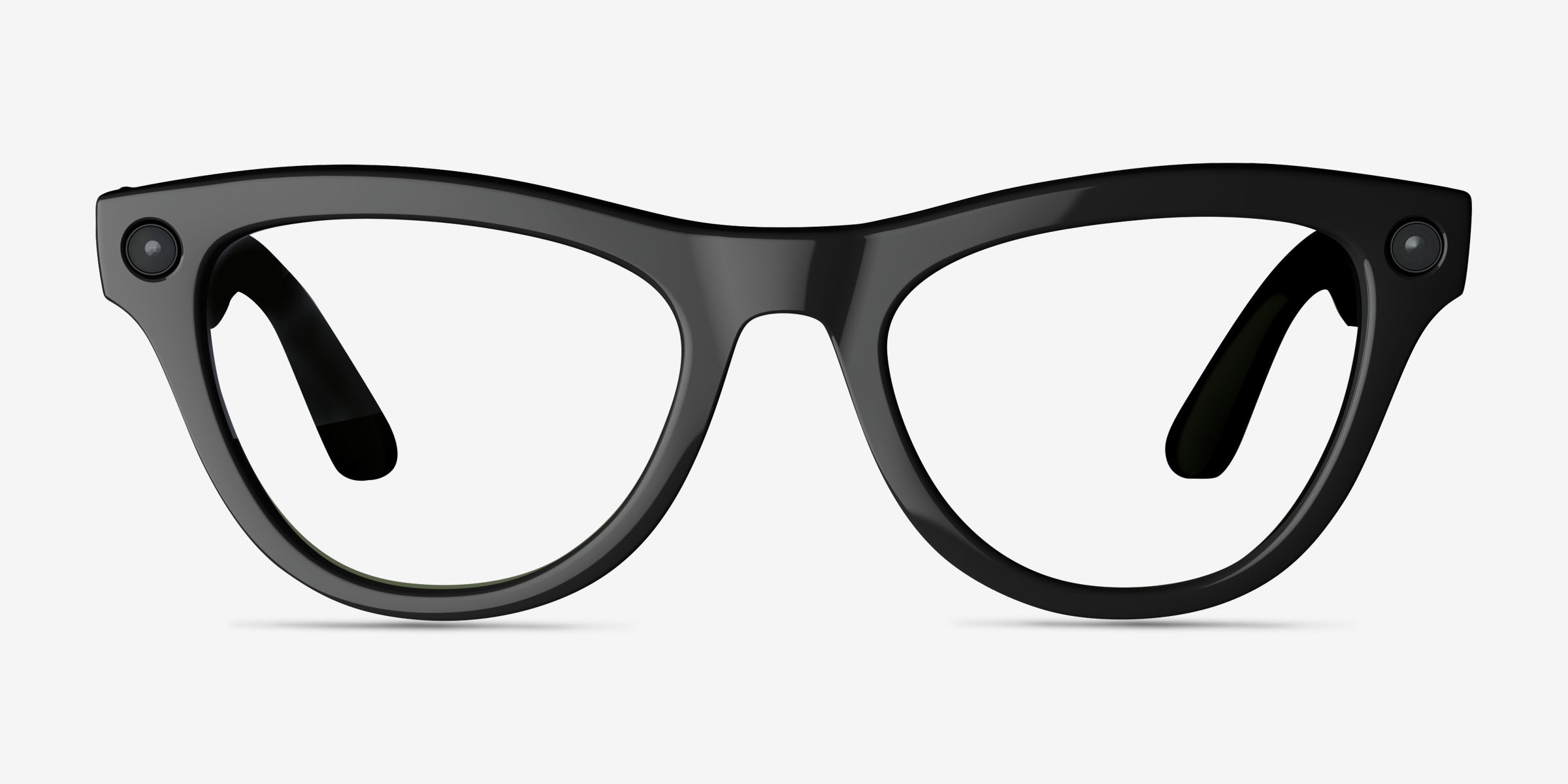 Ray-Ban ブラック キャットアイ メガネ Ray-Ban Meta Skyler (Gen 1) - Cat Eye Black Frame | Eyebuydirect