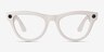 Ray-Ban Meta Skyler Shiny Chalky Gray Plastic from EyeBuyDirect, Front View