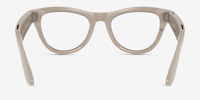Ray-Ban Meta Skyler Shiny Chalky Gray Plastic from EyeBuyDirect