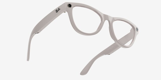 Ray-Ban Meta Skyler Shiny Chalky Gray Plastic from EyeBuyDirect