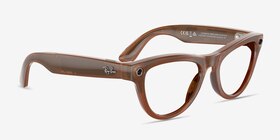 Ray-Ban Meta Skyler (Gen 1) Shiny Caramel Plastic from EyeBuyDirect