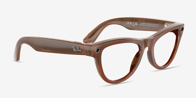Ray-Ban Meta Skyler Shiny Caramel Plastic from EyeBuyDirect