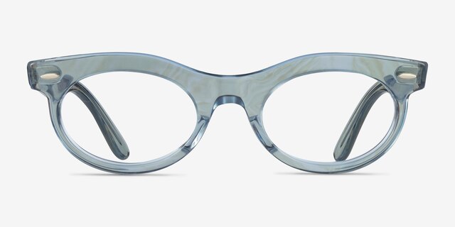Ray-Ban RB2242V Photo Waves Azure PlasticEyeglass Frames from EyeBuyDirect, Front View