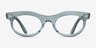 Ray-Ban RB2242V Photo Waves Azure PlasticEyeglass Frames from EyeBuyDirect, Front View