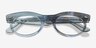 Ray-Ban RB2242V Photo Waves Azure PlasticEyeglass Frames from EyeBuyDirect, Closed View