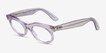 Ray-Ban RB2242V Wayfarer Oval Change Photo Waves Purple PlasticEyeglass Frames from EyeBuyDirect, Angle View